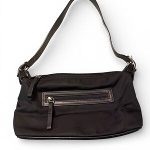 Coach Vintage Nylon Shoulder Bag - Black